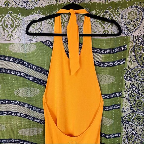 Simon Miller Tangerine Junjo Halter Maxi Dress Size Large - Picture 10 of 16